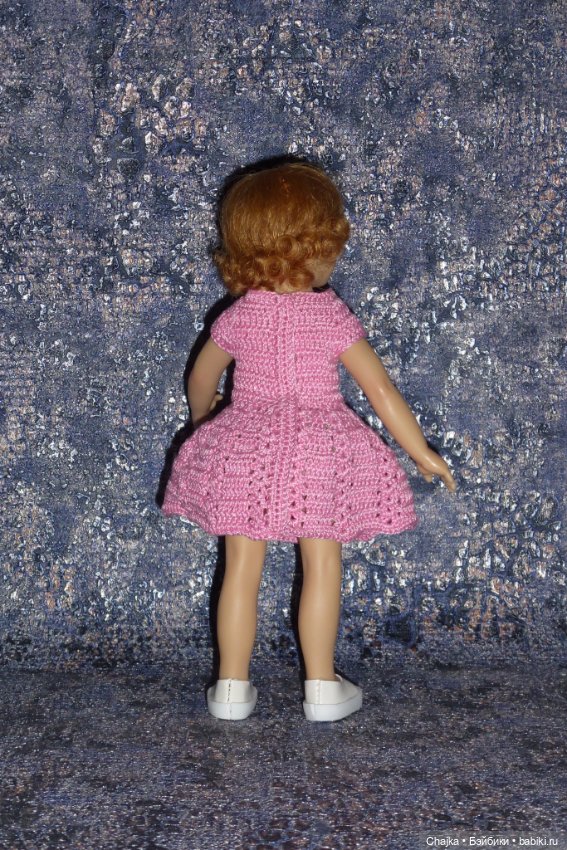 Вязаное платье на кукол Хейди Плюсчок 22 см - Heidi Plusczok 22 см (фото 5)