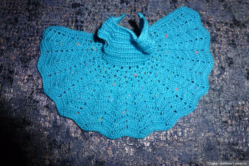 Вязаное платье на кукол Хейди Плюсчок 22 см - Heidi Plusczok 22 см (фото 7)