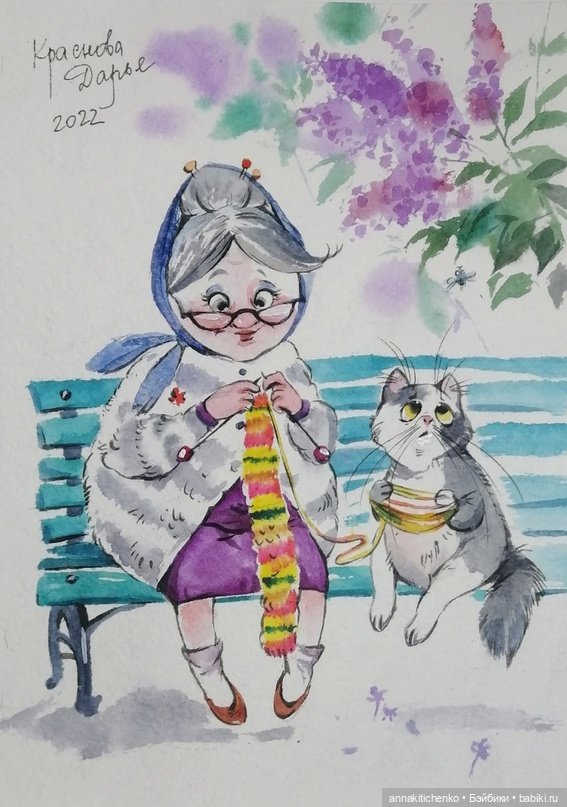 КОТЫ - рисунки Дарьи Красновой