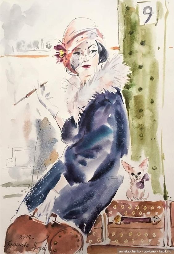 Много на свете различных собак - рисунки Дарьи Красновой