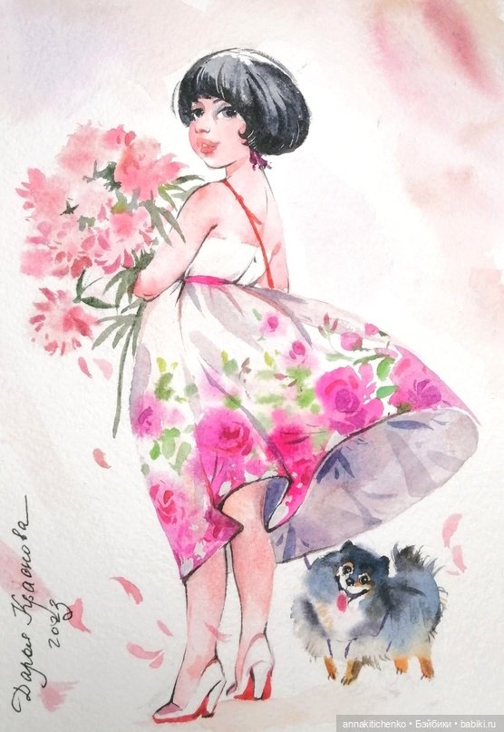 Много на свете различных собак - рисунки Дарьи Красновой