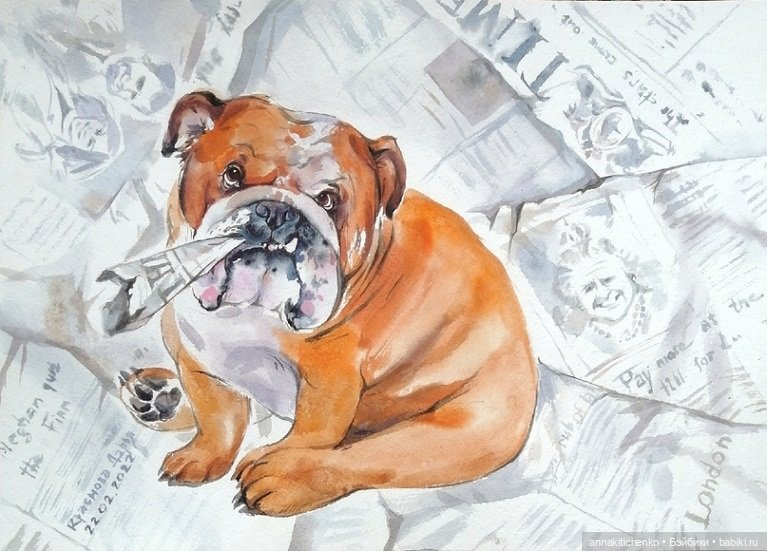 Много на свете различных собак - рисунки Дарьи Красновой