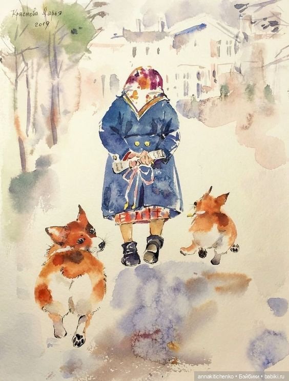 Много на свете различных собак - рисунки Дарьи Красновой