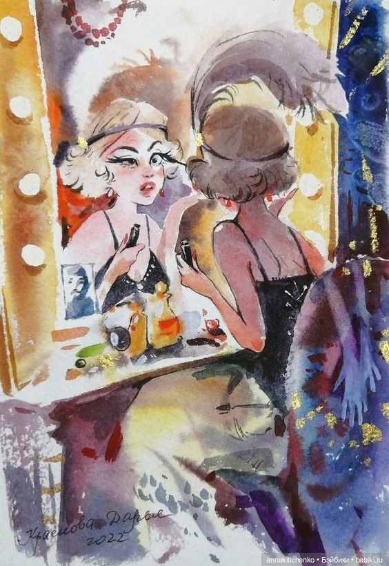 Акварельные рисунки Дарьи Красновой