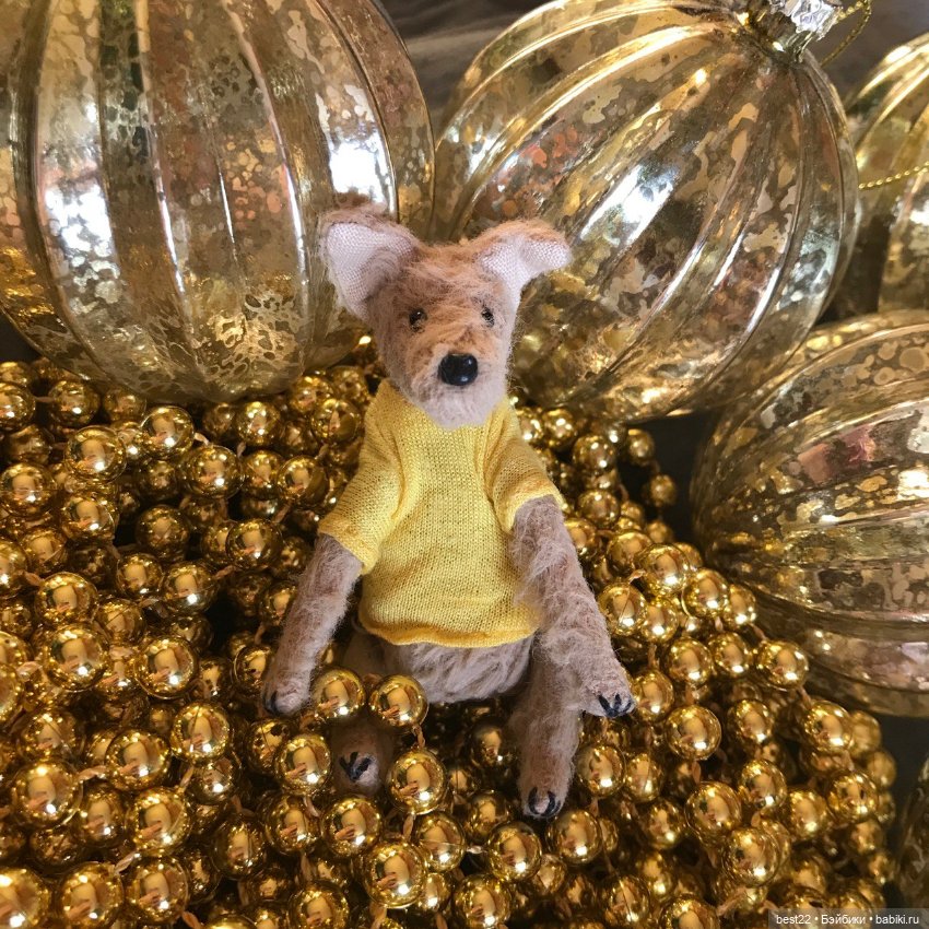 🐕 Гуччи — Домашние фото авторских игрушек: Тедди (фото 5)