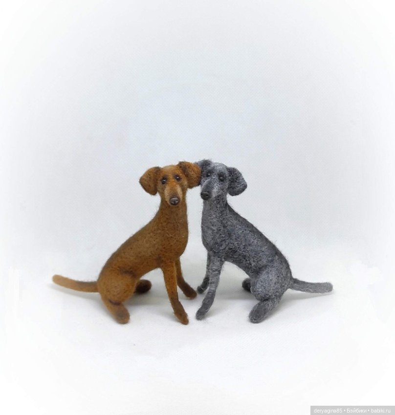 Дворняжки — Валяные игрушки из шерсти: сухое валяние (фото 8)
