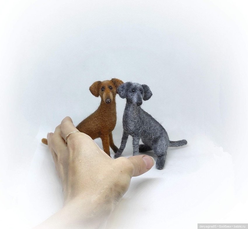 Дворняжки — Валяные игрушки из шерсти: сухое валяние (фото 9)