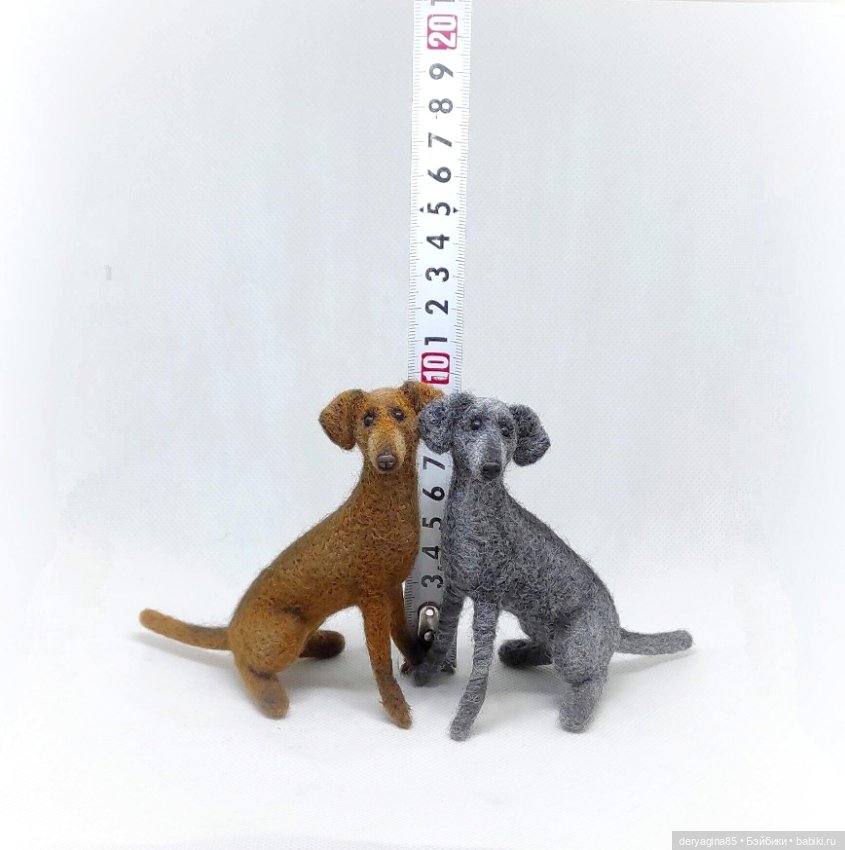 Дворняжки — Валяные игрушки из шерсти: сухое валяние