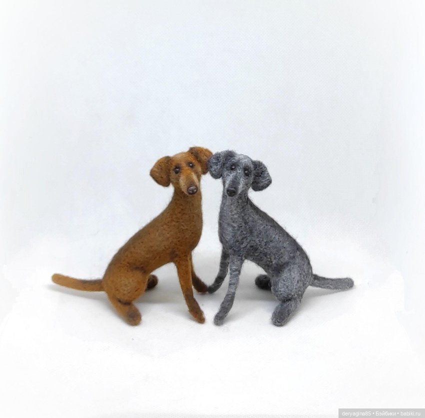 Дворняжки — Валяные игрушки из шерсти: сухое валяние (фото 10)