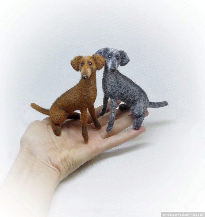 Дворняжки — Валяные игрушки из шерсти: сухое валяние (фото 4)