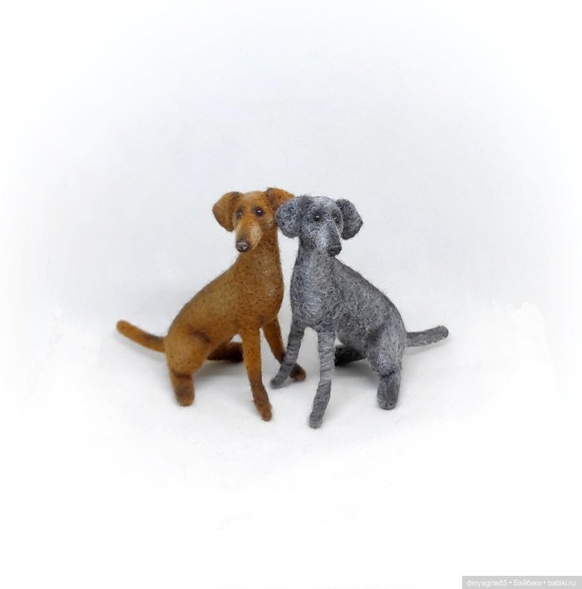 Дворняжки — Валяные игрушки из шерсти: сухое валяние (фото 3)