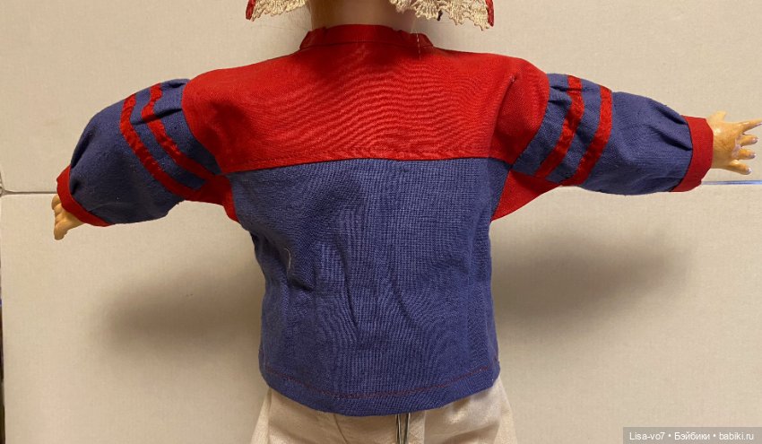 Кукольный костюм в русском стиле по антикварному примеру