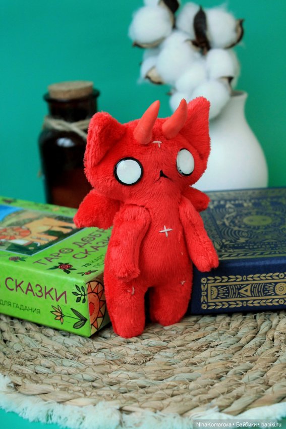 Дьявольский кот — Текстильные игрушки и примитивы: кофейные (фото 3)