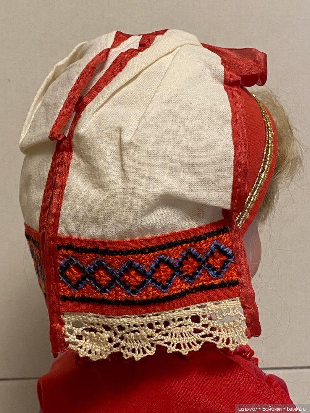 Кукольный костюм в русском стиле по антикварному примеру (фото 9)