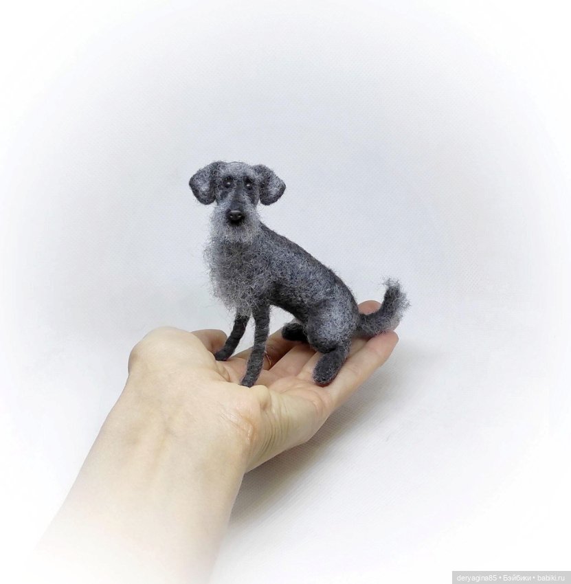 Дворняжка — Валяные игрушки из шерсти: сухое валяние