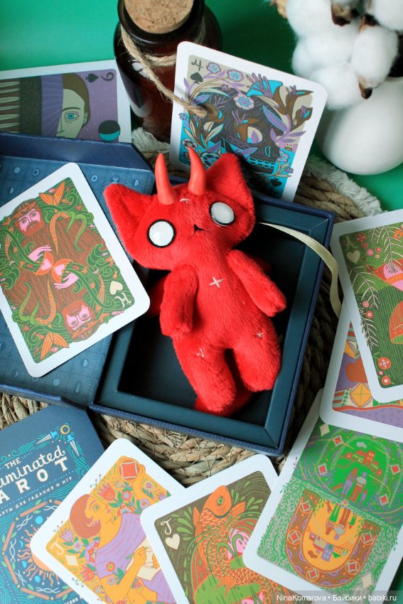 Дьявольский кот — Текстильные игрушки и примитивы: кофейные (фото 4)