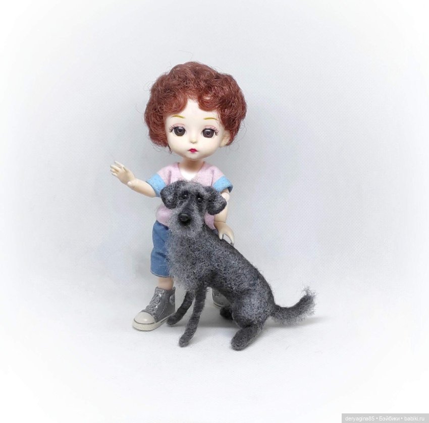 Дворняжка — Валяные игрушки из шерсти: сухое валяние (фото 4)