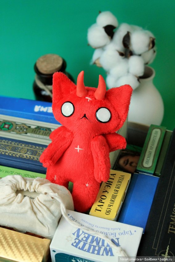 Дьявольский кот — Текстильные игрушки и примитивы: кофейные