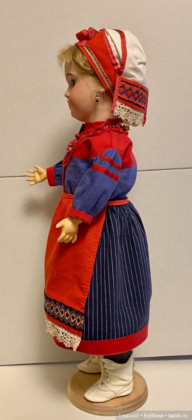 Кукольный костюм в русском стиле по антикварному примеру (фото 3)