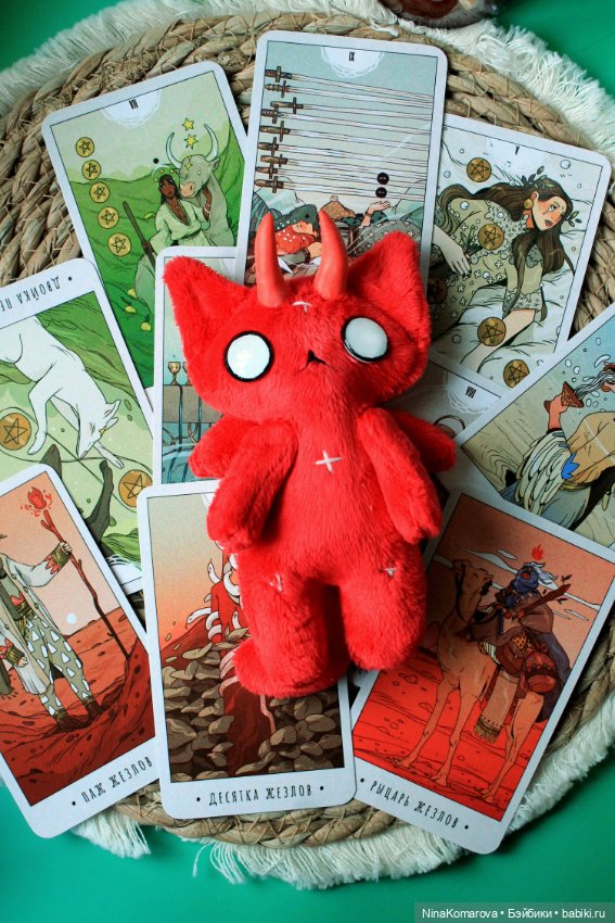 Дьявольский кот — Текстильные игрушки и примитивы: кофейные (фото 5)