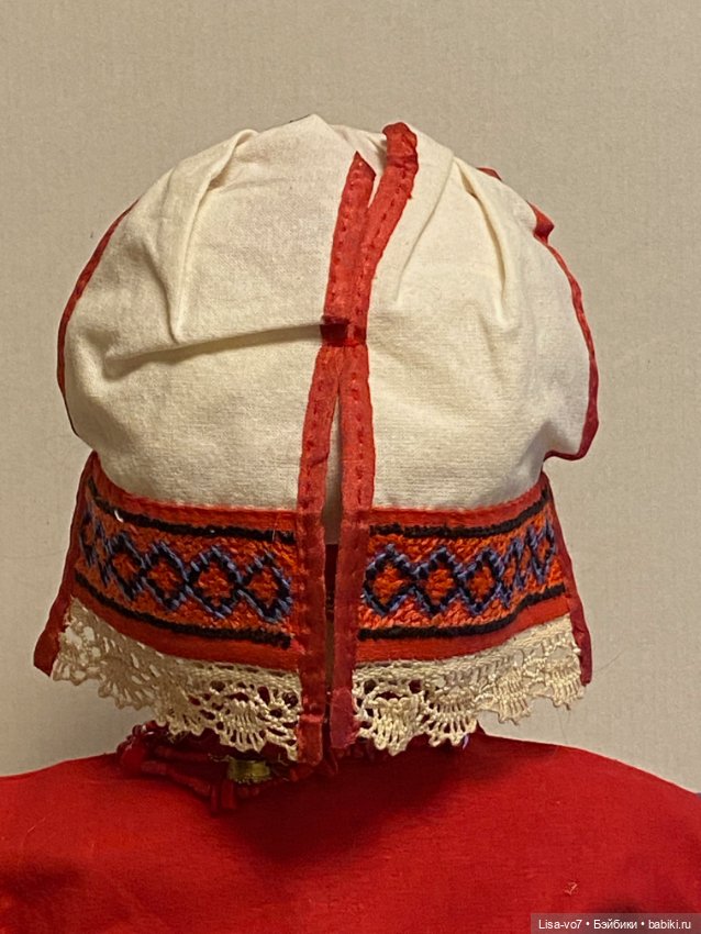 Кукольный костюм в русском стиле по антикварному примеру (фото 5)