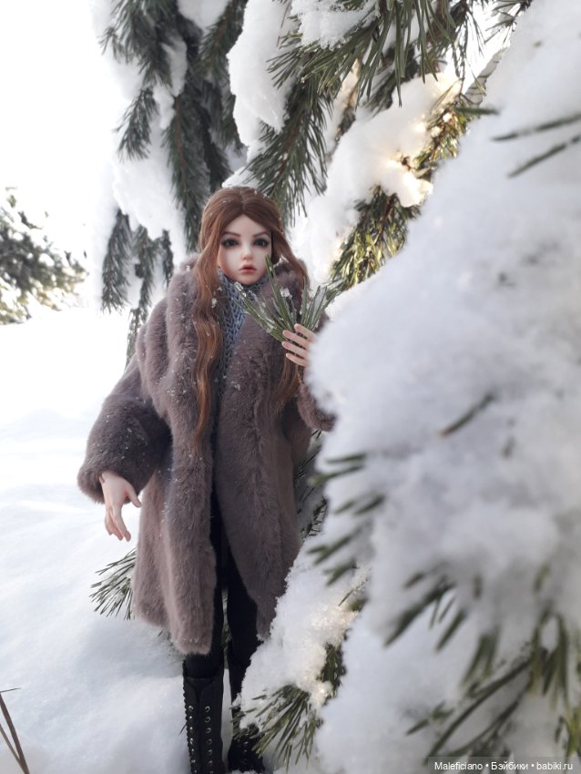 Мороз и солнце - день чудесный.... Эрика на утренний прогулке по зимнему лесу (фото 4)