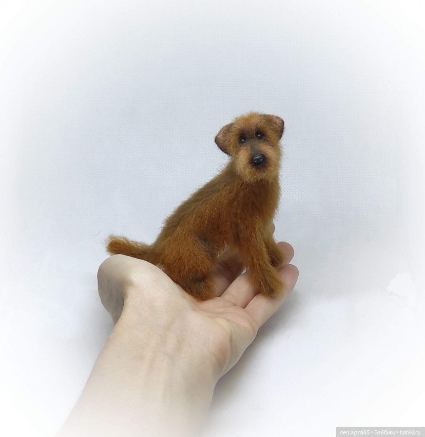 Дворняжка — Валяные игрушки из шерсти: сухое валяние (фото 4)