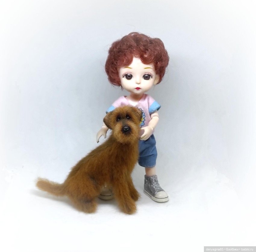 Дворняжка — Валяные игрушки из шерсти: сухое валяние (фото 2)