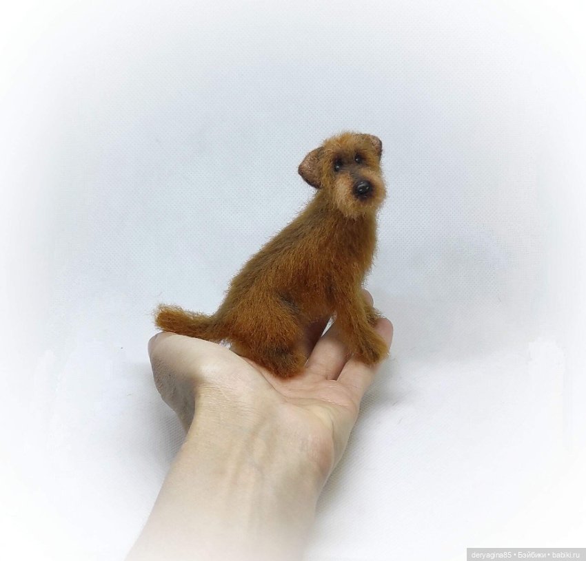 Дворняжка — Валяные игрушки из шерсти: сухое валяние (фото 5)