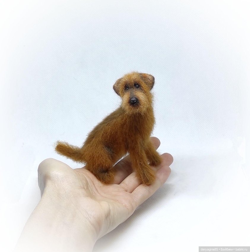 Дворняжка — Валяные игрушки из шерсти: сухое валяние (фото 3)