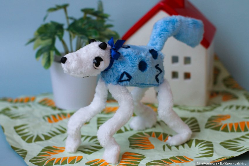 Пес из Wobbledogs — Текстильные игрушки и примитивы: кофейные (фото 2)