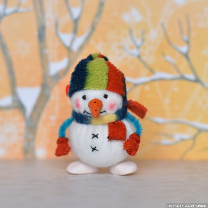 Снеговики — Домашние фото авторских игрушек: Тедди (фото 5)