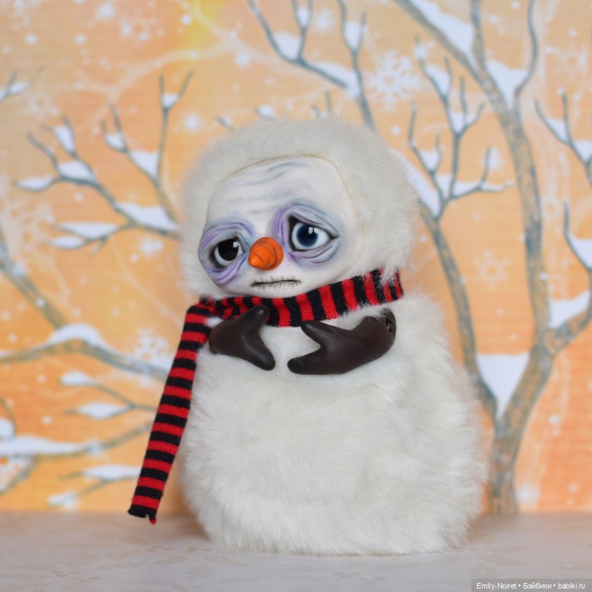 Снеговики — Домашние фото авторских игрушек: Тедди (фото 7)