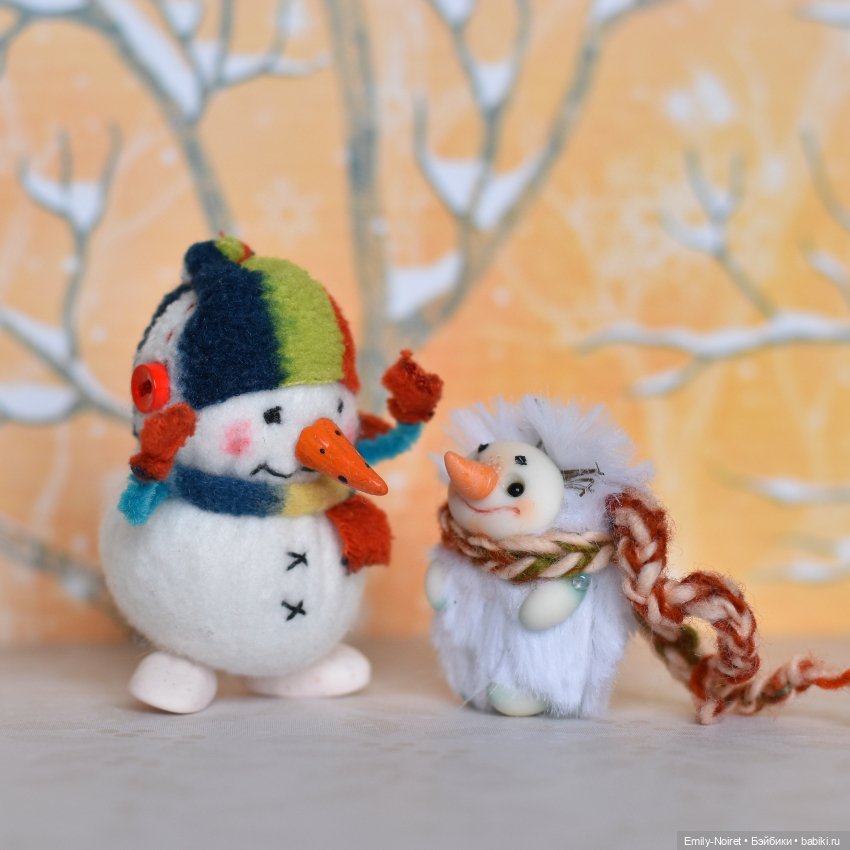 Снеговики — Домашние фото авторских игрушек: Тедди (фото 4)