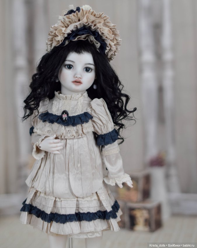 Кукла фарфоровая Ульяна — Авторские фарфоровые куклы (OOAK): ручная работа (фото 3)