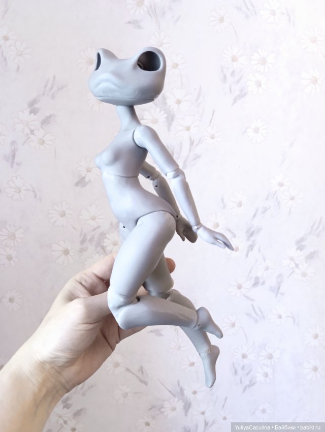 Лягушка на принтере — Авторские шарнирные куклы своими руками: лепка (фото 7)