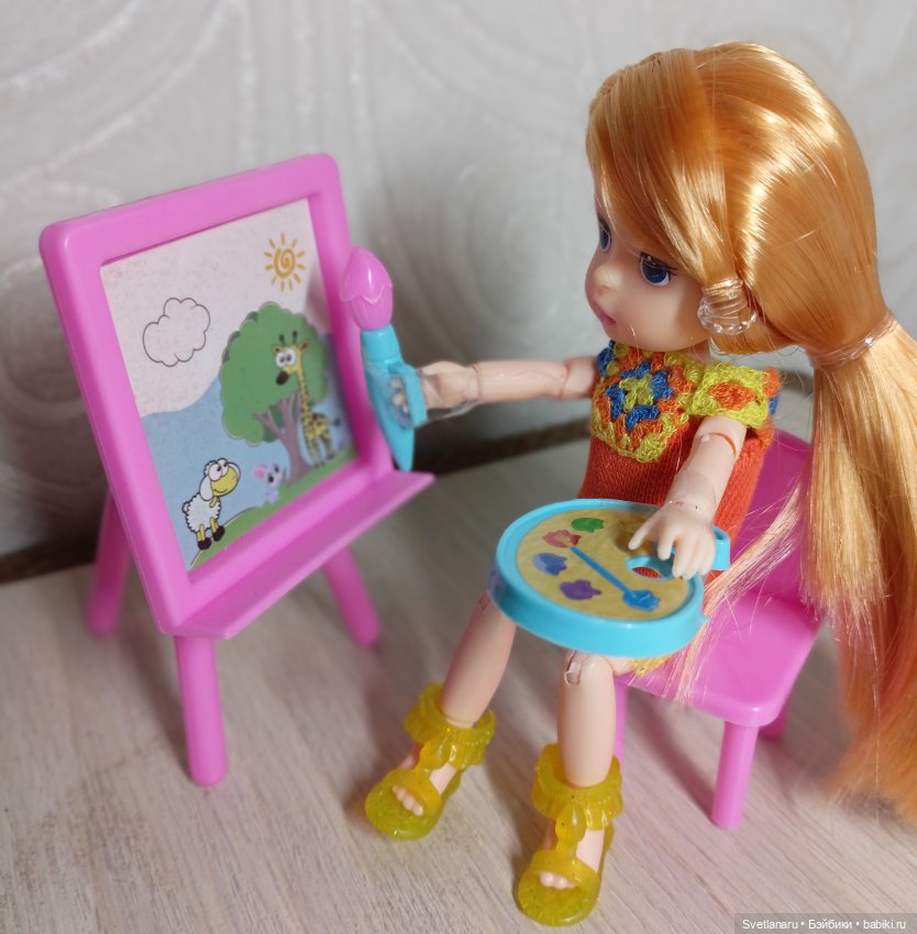 Бабушкин квадрат в кукольной одежде (фото 2)