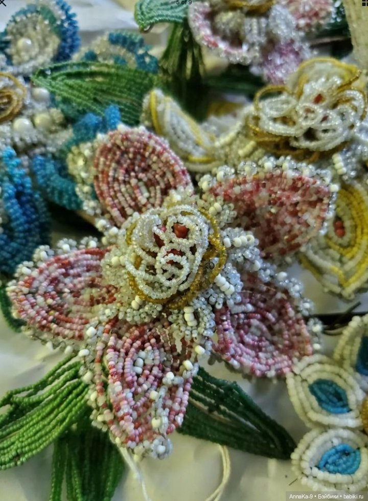 Модные французские куклы и декор из стекляруса (фото 5)