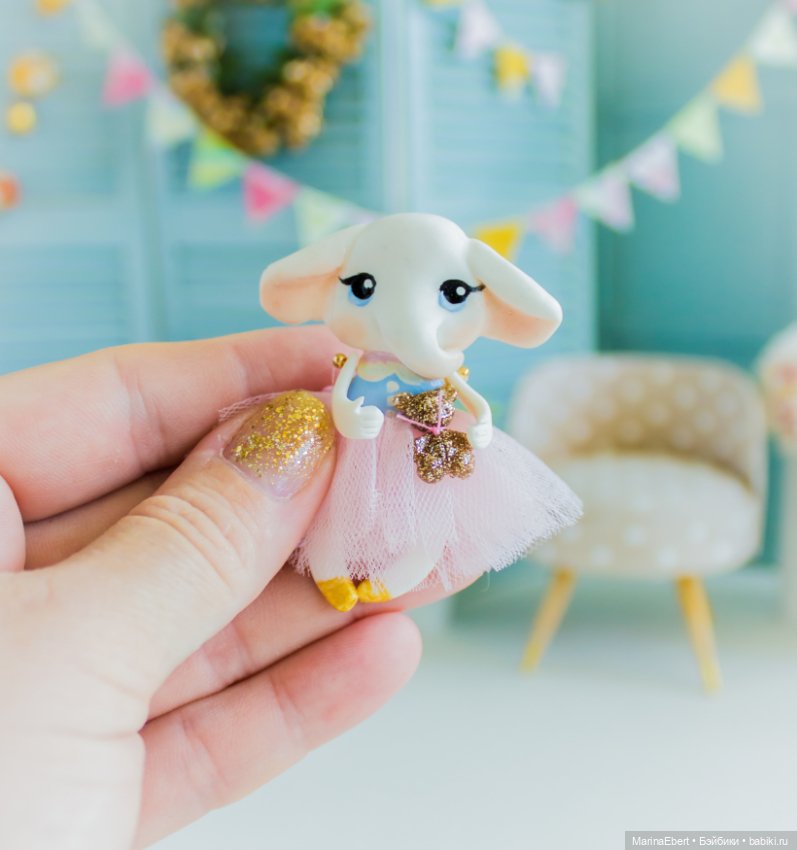 💛💛💛Слоненок Элаиза💛💛💛 — Лепка авторских игрушек и папье (фото 5)