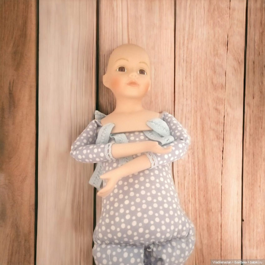 Переделка фарфоровой куклы, часть 2