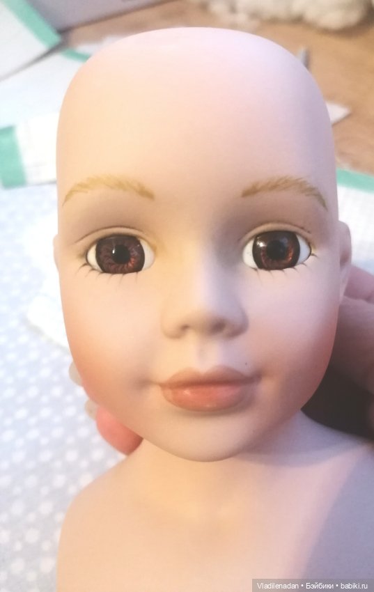 Переделка фарфоровой куклы, часть 2 (фото 9)