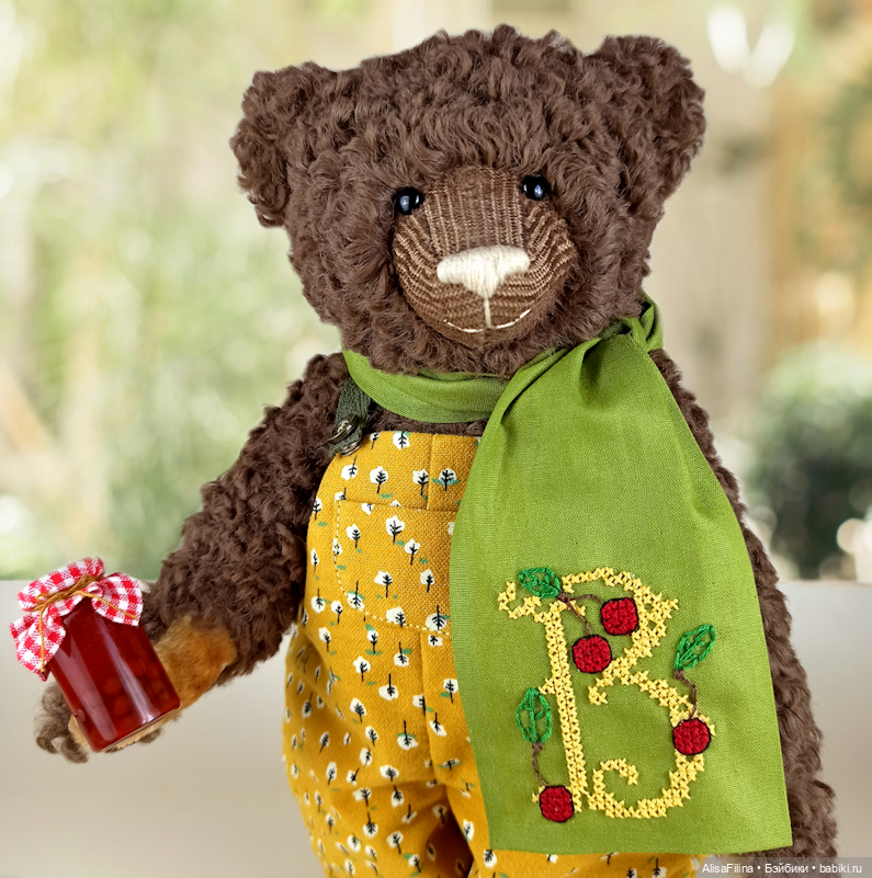 Мишка и Вишнёвое варенье — Авторские мишки Тедди и друзья: фото (фото 4)