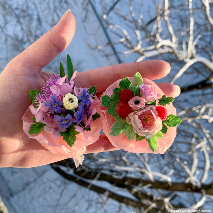 Букеты — Кукольная миниатюра своими руками: еда