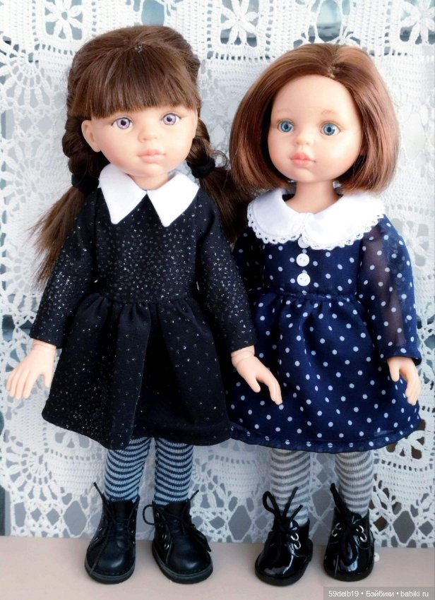 Шифоновое тёмно-синие в белый горох платье для паолочки