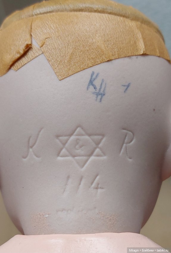 Реплика К&R 114 — Антикварные куклы Kämmer & Reinhardt (K*R): характерные (фото 5)