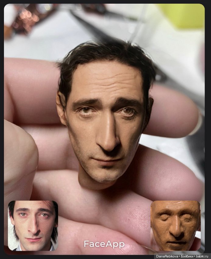 Сказ о том, как я лепила Эдриана Броуди, а вышел Фёдор Добронравов