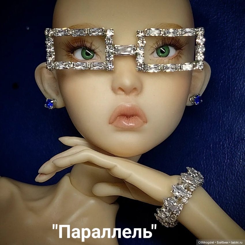 Очки с цирконием разных форм (фото 5)