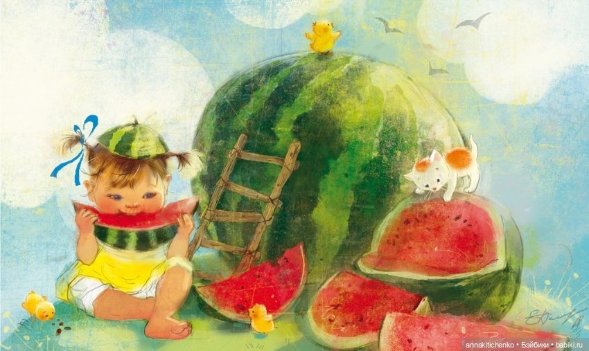 Добро пожаловать в детство! Нежные акварельные иллюстрации Екатерины Бабок