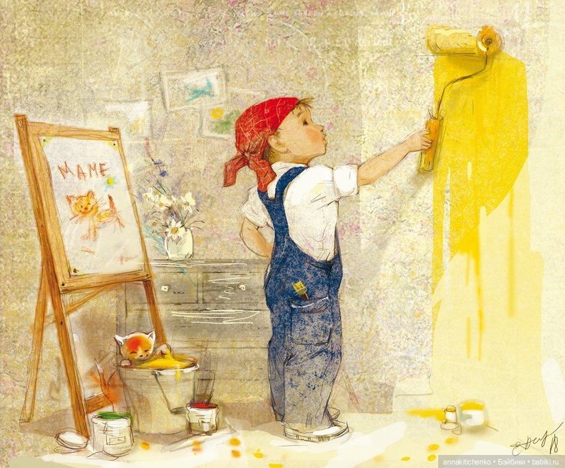 Добро пожаловать в детство! Нежные акварельные иллюстрации Екатерины Бабок