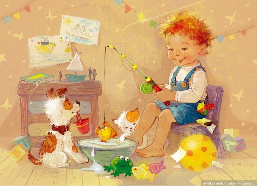 Добро пожаловать в детство! Нежные акварельные иллюстрации Екатерины Бабок